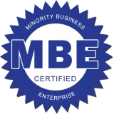 Minority Business Enterprise (MBE) certification badge
