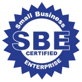 Small Business Enterprise (SBE) certification badge